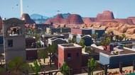 A large building in the middle of a desert